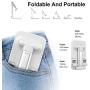 JIMO Adjustable Cell Phone Stand, Foldable Tablet Stand Portable Phone Holder for Desk Compatible with iPhone 11 Pro XS Max XR X Samsung Galaxy S10 S9&Tablets,White