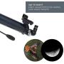 Celestron - AstroMaster 90AZ Refractor Telescope - Refractor Telescope for Beginners - Fully-Coated Glass Optics - Adjustable-Height Tripod - BONUS Astronomy Software Package