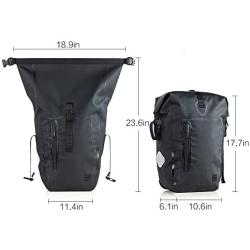 Rhinowalk Bike Bag Waterproof Bike Pannier Bag,(for Bicycle Cargo Rack Saddle Bag Shoulder Bag Laptop Pannier Rack Bicycle Bag Professional Cycling Accessories)