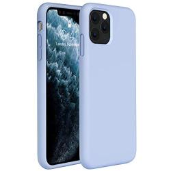 Miracase Liquid Silicone Case Compatible with iPhone 11 Pro Max 6.5 inch(2019), Gel Rubber Full Body Protection Shockproof Cover Case Drop Protection Case (Clove Purple)