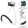 Lazy Neck Phone Holder for Bed Desk Bike Car,Around The Neck Cell Phone Mount for iPhone X/8/7Plus/6/Samsung Galaxy S8 Plus/S7/S5 (White)