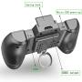 Mobile Game Controller Handle Gamepad Phone to HDMI Adapter Converter Compatible with Phone 5 6 7 8 X Pad Pod Digital HDMI Connector Plug Play 1080P Audio AV Connector Black