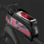 MARXIAO Bicycle Waterproof Front Beam Bag, Upper Tube Bag Mobile Phone Saddle Bag Mountain Bike Accessories Equipment MARXIAO Bicycle Waterproof Front Beam Bag, Upper Tube Bag Mobile Phone Saddle Bag Mountain Bike Accessories Equipment
