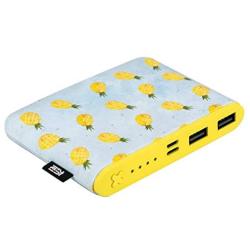 Sethruki Shaking Cute Pineapple Portable Charger Long Fast Charging Slim 10400mAh Power Bank Cartoon Girls External Battery Pack Compatible for All Smartphone Cellphone Tablet