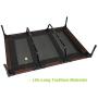 Niubya 48 Inches XLarge Elevated Dog Cot with Canopy, Durable 1680D Oxford Fabric Pet Bed for Indoor and Outdoor Use