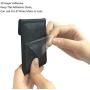 FRIFUN Cell Phone Wallet Ultra-Slim Self Adhesive Credit Card Holder Stick on Wallet Cell Phone Leather Wallet for Smartphones RFID Blocking Sleeve Covers Credit Cards and Cash (Black) …