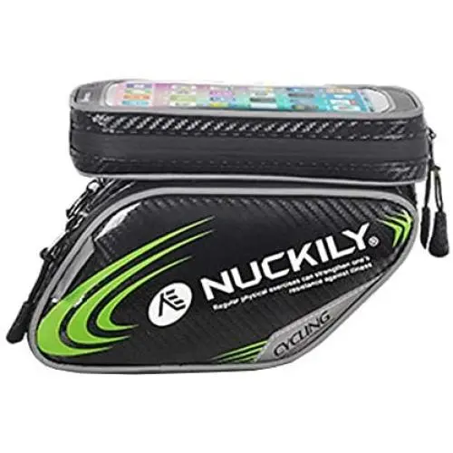 Bicycle Bag, Touch Screen Saddle Bag Mountain Bike Front Beam Bag Waterproof Upper Tube Bag Riding Equipment Accessories Detachable Mobile Phone Bag 22.3×10cm Bicycle Bag, Touch Screen Saddle Bag Mountain Bike Front Beam Bag Waterproof Upper Tube Bag Riding Equipment Accessories Detachable Mobile Phone Bag 22.3×10cm