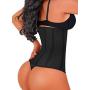 SHAPERX Womens Long Torso Waist Trainer Corsets Latex Waist Cincher Body Shaper Sports Girdle