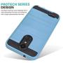 CasemartUSA Phone Case for [LG Rebel 4 LTE (L212VL, L211BL)], [Protech Series][Baby Blue] Shockproof Cover Impact Resistant for Rebel 4 LTE (Tracfone, Simple Mobile, Straight Talk, Total Wireless)