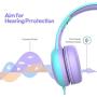 gorsun Kids Headphones with Limited Volume, Children Headphone Over Ear, Kids Headphones for Boys and Girls, Wired Headset for Children-2 Pack