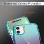 SKYLMW iPhone 11 Case 2019 6.1 inch,[Built in Screen Protector] Full Body Shockproof Dual Layer High Impact Protective Hard Plastic & TPU Phone Tough Cover Cases for Women Men,Blue-Violet Gradient