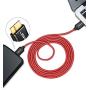 Micro USB 3.0 Cable, JSAUX USB A Male to Micro B Cable 2 Pack [3.3FT+6.6FT] External Hard Drive Cable Galaxy S5 Nylon Braided Cord for Samsung Galaxy S5, Note 3, Seagate Hard Drive, WD Hard Drive-Red