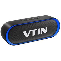 VTIN R4 Portable Bluetooth Speaker 12W，24H Playtime Small Bluetooth Speaker, IPX5 Waterproof Speaker, Built-in Mic, Support TF Card，Bluetooth Speaker 5.0 with Loud Volume& Immersive Sound for Phone/PC