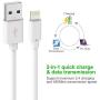 iPhone Charging Cable - MFi Certified Lightning Cable - Novtech 3Pack 3FT 6FT 9FT USB Charging Cable for iPhone 11 Pro XR Xs Max X 8Plus 7Plus 6S Plus 6 5S iPad and More - White