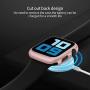 Deilin 2 Packs Hard PC Case Compatible with Apple Watch Series 5 Series 4 44mm Buit in 9H Tempered Glass Screen Protector, Slim Bumper Cover Overall Protective Scratch Resistant for iwatch Series 5/4