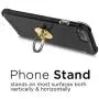 Aduro Cell Phone Ring Holder, 3 in 1 Universal Phone Ring Stand Car Holder, Finger Grip Phone Holder for iPhone, Samsung Phone and Smartphones (Gold)