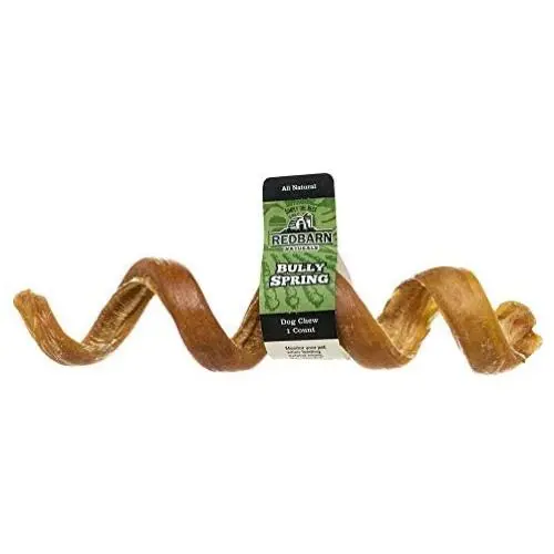 Redbarn Bully Springs for Dogs. Natural, Grain-Free, Highly Palatable, Long-Lasting Spiral Dental Chews Sourced from Free-Range, Grass-Fed Cattle Redbarn Bully Springs for Dogs. Natural, Grain-Free, Highly Palatable, Long-Lasting Spiral Dental Chews Sourced from Free-Range, Grass-Fed Cattle