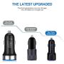 Car Charger, 2.4A 12W AndHot 2 Pack Mini Dual USB Port Car Charger Adapter Plug Compatible with iPhone 11 Pro Max XR XS X 8 7 6S Plus, Samsung Galaxy S10 Note 10 A50, LG, Moto, Google Pixel, Android