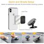 Magnetic Phone Holder, Car Phone Mount, Baseus Car Cell Phone Holder for Car Dashboard, Compatible with iPhone X / 8/8 Plus / 7/7 Plus, Samsung S9 / S8 / S7/ S6 and More