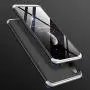 HikerClub Huawei P30 Lite Case with Screen Protector 3 in 1 Hard Plastic Ultra Thin Slim Fit 360 Degree Full Body Protective Shockproof Anti-Scratch Case for Huawei P30 Lite (Black&Silver)