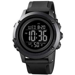 Mens Digital Sports Watch Large Face Waterproof Wrist Watches for Men with Stopwatch Alarm LED Back Light