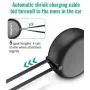 CHAFON Car Charger Cord Adapter,Dual 2.6 ft Retractable Fast Charging Cable Quick Charge,PD 18W Phone USB C Micro Port Compatible with Phone 11 XS Max XR X Samsung Galaxy LG Google Pixel & More