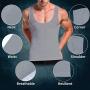 GKVK Mens Slimming Body Shaper Vest Chest Compression Shirt Abs Abdomen Slim Tank Top Undershirt