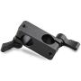 CAMVATE Right Angle Rod Clamp 15mm Rod 90 Degree Rotate for Video Camera DSLR Rig(Black)