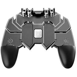 Gamepad Compatible | Game Controller with Six Finger Joystick Gamepad Fire Button Gamepad for Pubg Mobile Phone Game Handle Trigger