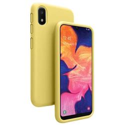 Vinve Liquid Silicone Case for Samsung Galaxy A10e, Gel Rubber Full Body Protection Shockproof Cover Slim Fit Case Drop Protection Case (Yellow)