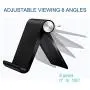 Cell Phone Stand Multi-Angle,EKUCI Portable Stand/Universal Desktop Cradle can be Used on All Smartphones, Suitable for The iPad Mini Series, e-Reader -Black Cell Phone Stand Multi-Angle,EKUCI Portable Stand/Universal Desktop Cradle can be Used on All Smartphones, Suitable for The iPad Mini Series, e-Reader -Black