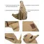 Canvas Sling Bag Crossbody Backpack Daypack Chest Shoulder Bag Chest Multipurpose Backpack