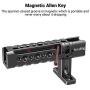 SMALLRIG Top Handle Grip with Locating Point for Arri, Adjustable Camera Handle with Mounting Points, Shoe Mount for Video Camera Cages, LED Lights Microphones- 1984