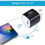 Single Port Wall Charger, 2Pack 5V/1A USB Charger Block Plug Box Power Adapter Cube Compatible iPhone 11/XR/X/8/7/6,Samsung Galaxy S20/10/9/8,Note10/9/8,LG Stylo 6 5 4,Moto,iPad,Android Phone Charger