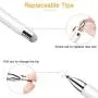 Stylus for iPad Pencil, MEKO 2 in 1 Universal Disc Stylus Touch Screen Pens for Apple/iPhone/Ipad pro/Mini/Air/Android/Microsoft/Surface and Other Touch Screens Bundle with 5 Replacement Tips-White Stylus for iPad Pencil, MEKO 2 in 1 Universal Disc Stylus Touch Screen Pens for Apple/iPhone/Ipad pro/Mini/Air/Android/Microsoft/Surface and Other Touch Screens Bundle with 5 Replacement Tips-White