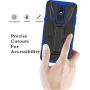 HNHYGETE Designed for LG STYLO 5 Plus(2019) Case,LG Stylo 5 Cell Phone Case,Dual Layer Heavy Duty Non Slip Shockproof Bumper Rugged Protective Cover (Blue)