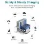 Unitek 7-Port USB Charging Station Dock, 60W Adjustable Charging Station for Multiple Device, Desktop Electronics Organizer Stand Compatible with iPad, iPhone, Samsung, Smartphone Unitek 7-Port USB Charging Station Dock, 60W Adjustable Charging Station for Multiple Device, Desktop Electronics Organizer Stand Compatible with iPad, iPhone, Samsung, Smartphone