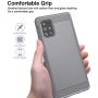 Aliruke Case for Samsung Galaxy A71 5G Case with Tempered Glass Screen Protector[2 Pack],Slim Shockproof TPU Bumper Cover Flexible Lightweight Protective Phone Case for Samsung Galaxy A71 5G, Gray