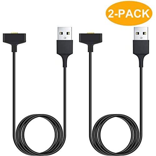 CAVN 2-Pack Charger Cable Compatible with Fitbit Ionic, 3 FT Replacement USB Charging Cable Cord Accessories