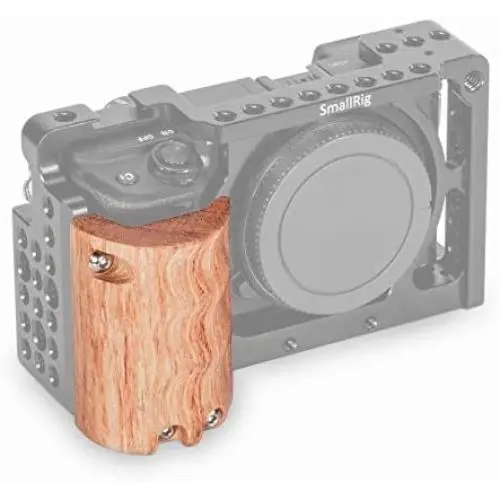 SMALLRIG Wooden Handgrip for Sony Alpha a6000/a6300/a6500 Mirrorless Digital Camera Cage 1889 Cage 1661-1970 SMALLRIG Wooden Handgrip for Sony Alpha a6000/a6300/a6500 Mirrorless Digital Camera Cage 1889 Cage 1661-1970