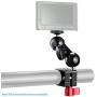 Neewer Field Monitor Mount with 1/4-inch Screw and 360-Degree Rotatable for DJI Ronin-M Handheld Gimbal, Fit All Rods with Diameter 24.9mm-25.5mm