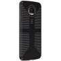 Speck Products CandyShell Grip Case for Moto Z Droid Smartphone, Black/Slate Grey