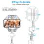 Selfie Stick Bluetooth, BlitzWolf 35 inch Super Long Extendable Selfie Stick with Wireless Remote and Tripod for iPhone Xs/XR/X/iPhone 8/8 Plus/Galaxy S9/S9 Plus/Note 8/S8/S8 Plus/More(White)