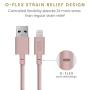 Native Union Night Cable - 10ft Ultra-Strong Reinforced [Apple MFi Certified] Durable Lightning to USB Charging Cable with Weighted Knot for iPhone/iPad (Rose)