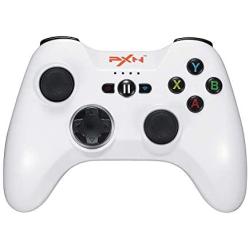 Mfi Game Controller for iPhone PXN Speedy(6603) iOS Gaming Controllers for Call of Duty Gamepad with Phone Clip for Apple TV, Ipad, iPhone (White) (Renewed)