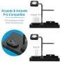 Macally Airpod iPhone and Watch Charging Station - Cable Management for Your Nightstand or Desk - Compatible with All iPhone iWatch & Airpod Series Using OEM Cables - 3 in 1 iPhone Charging Station Macally Airpod iPhone and Watch Charging Station - Cable Management for Your Nightstand or Desk - Compatible with All iPhone iWatch & Airpod Series Using OEM Cables - 3 in 1 iPhone Charging Station