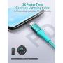 Xcentz USB C to Lightning Cable, iPhone 11 Charger [6ft Apple MFi Certified] Fast Charging Support Power Delivery, Nylon Braided Cable for iPhone 11/11 Pro/11 Pro Max/XS Max/XS/XR/X/8/8 Plus, Blue