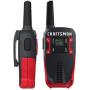 CRAFTSMAN 16-Mile Long Range Walkie Talkies for Adults - Rechargeable Two Way Radios with VOX - CMXZRAZF118 (2 Pack)