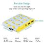 Sethruki Shaking Cute Pineapple Portable Charger Long Fast Charging Slim 10400mAh Power Bank Cartoon Girls External Battery Pack Compatible for All Smartphone Cellphone Tablet