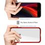 Mkeke Compatible with iPhone SE 2020 Case, iPhone 8 Case, iPhone 7 Case Clear Cases for iPhone SE 2nd Generation, iPhone 8 and iPhone 7-Red